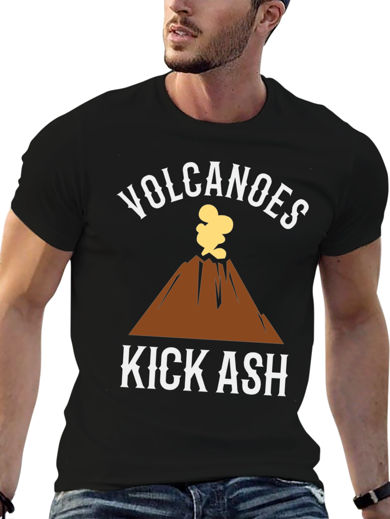 Volcanoes Kick Ash Graphic T-Shirt
