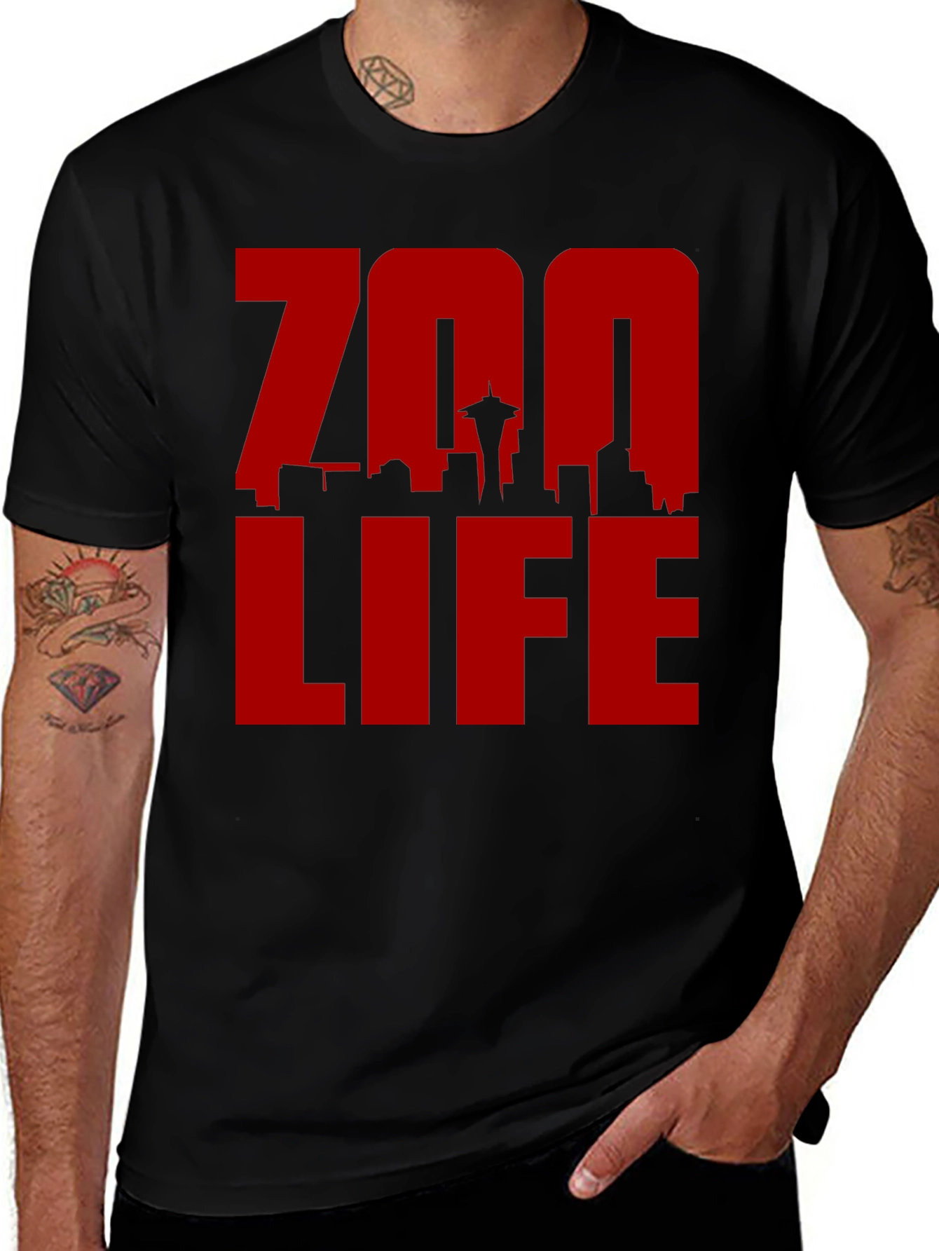 Zoo Life Seattle Skyline Graphic Tee