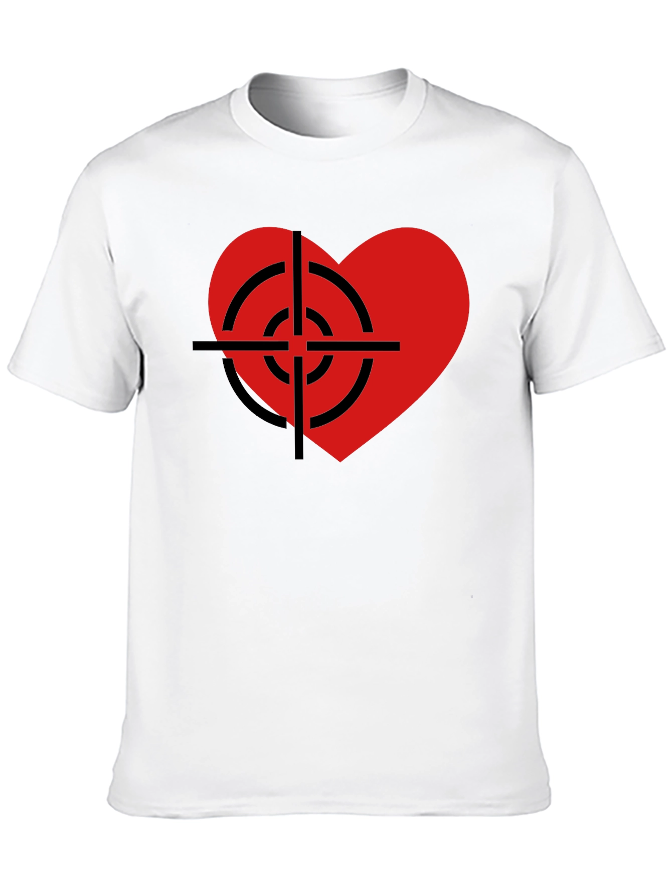 Heart Target Graphic T-Shirt - Black