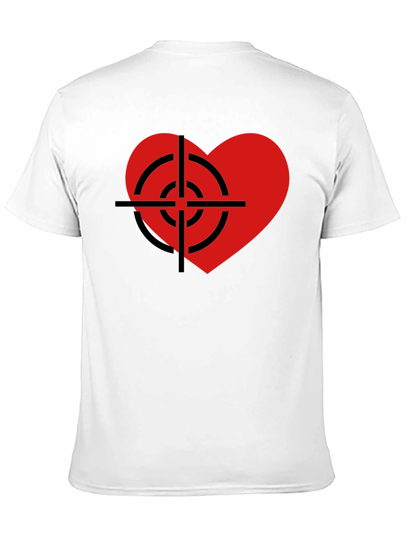 Heart Target Graphic T-Shirt - Black