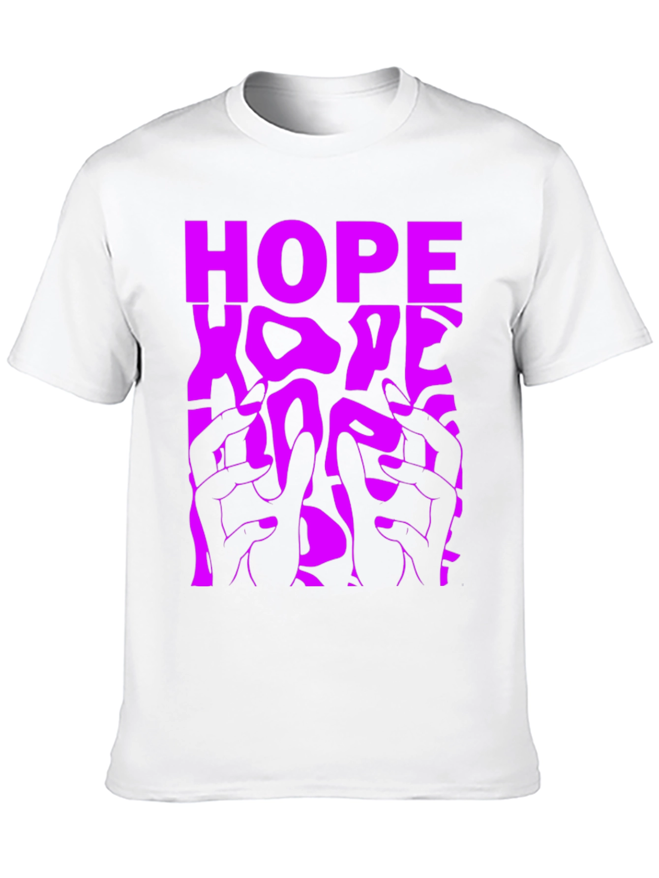 Black T-Shirt with Bold HOPE Graphic