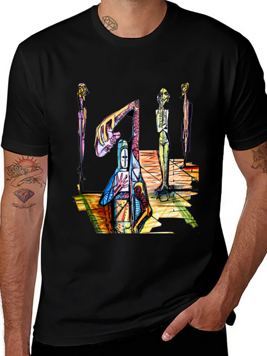 Abstract Art Graphic T-Shirt - Unique Design