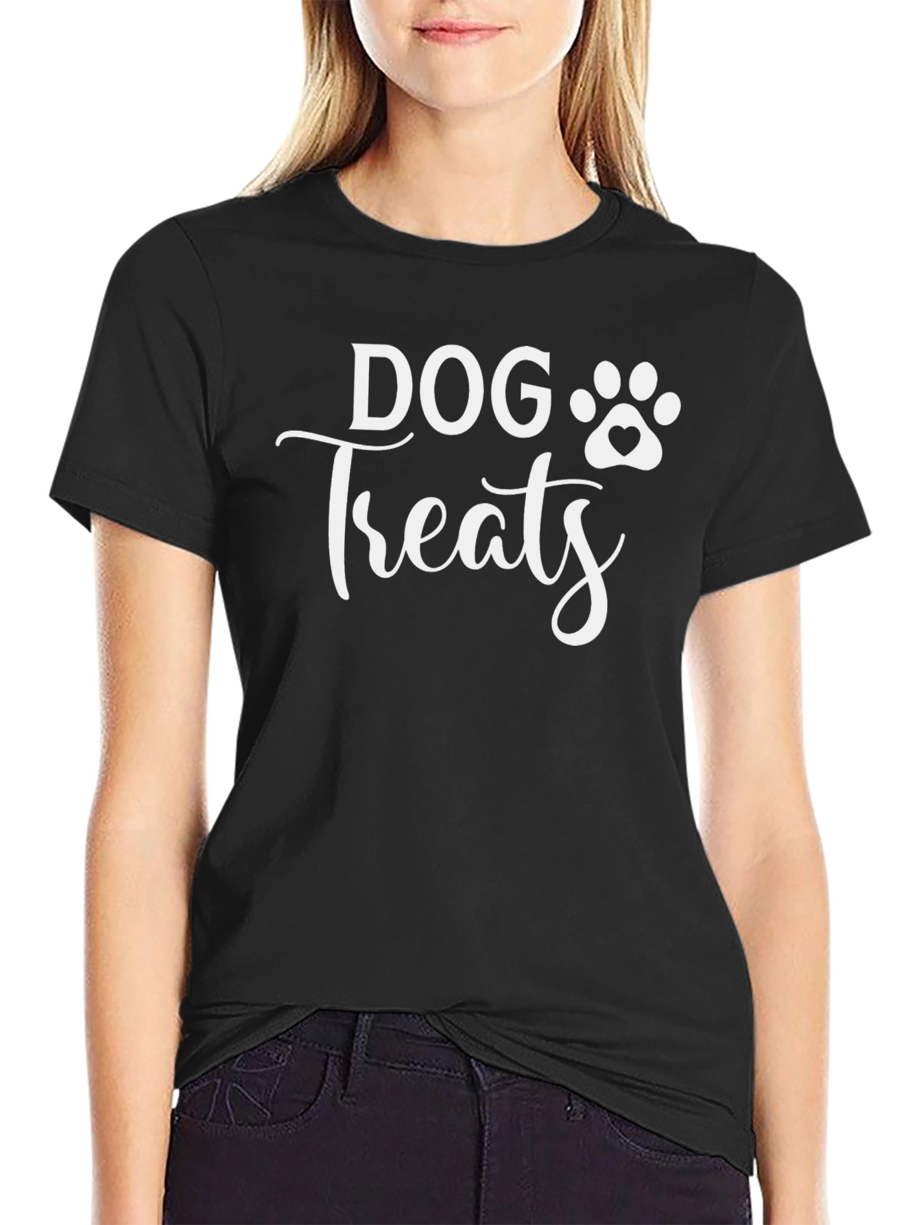 Dog Treats Graphic T-Shirt - Black