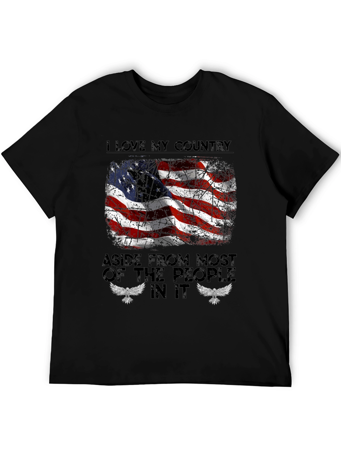 Patriotic Tee: I Love My Country Design