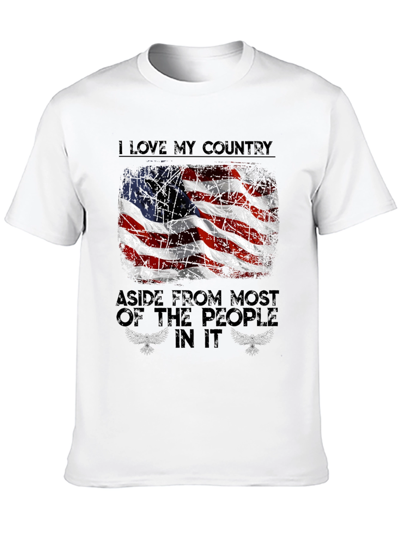 Patriotic Tee: I Love My Country Design