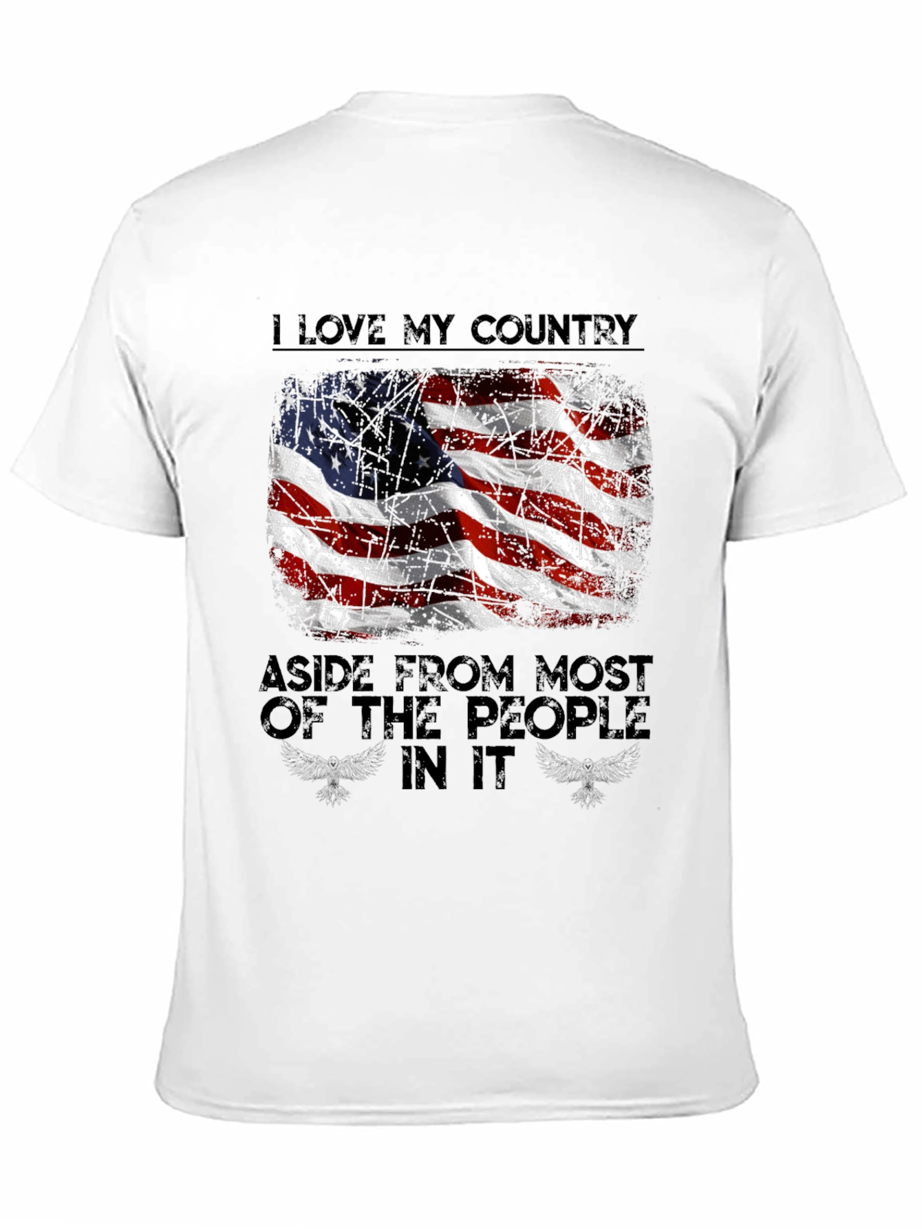 Patriotic Tee: I Love My Country Design