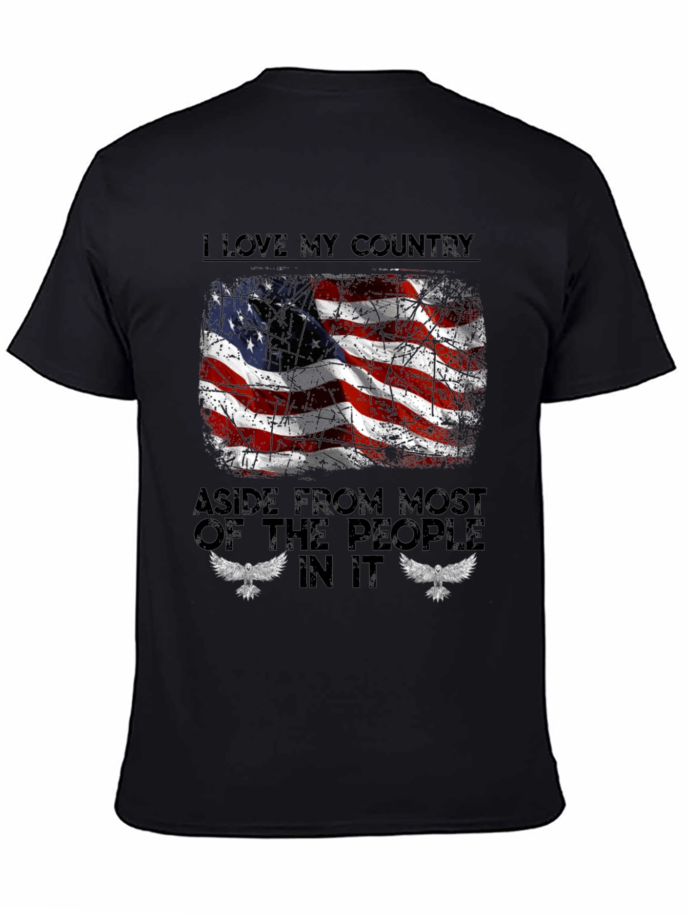 Patriotic Tee: I Love My Country Design