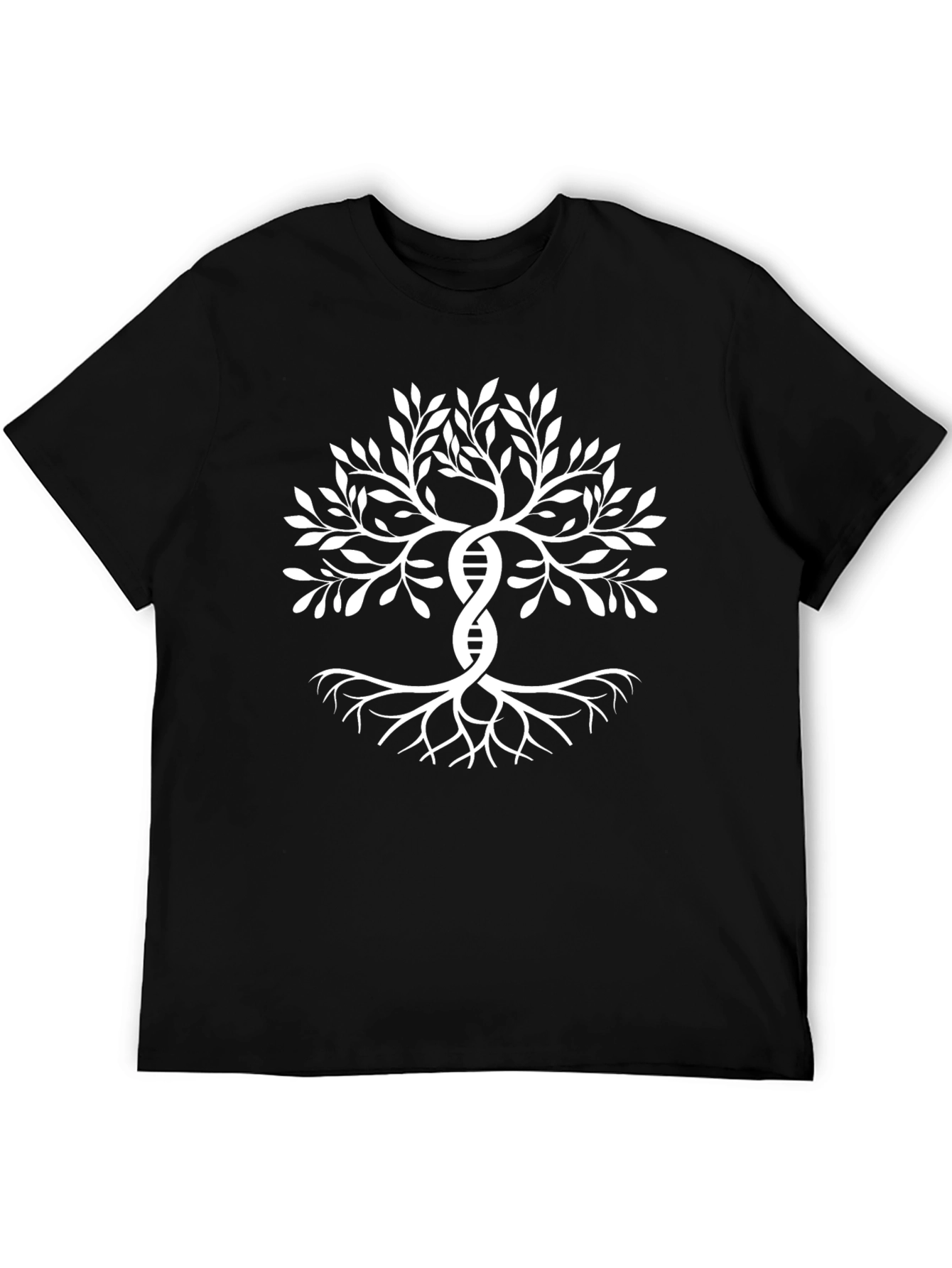 DNA Tree of Life Black Graphic T-Shirt