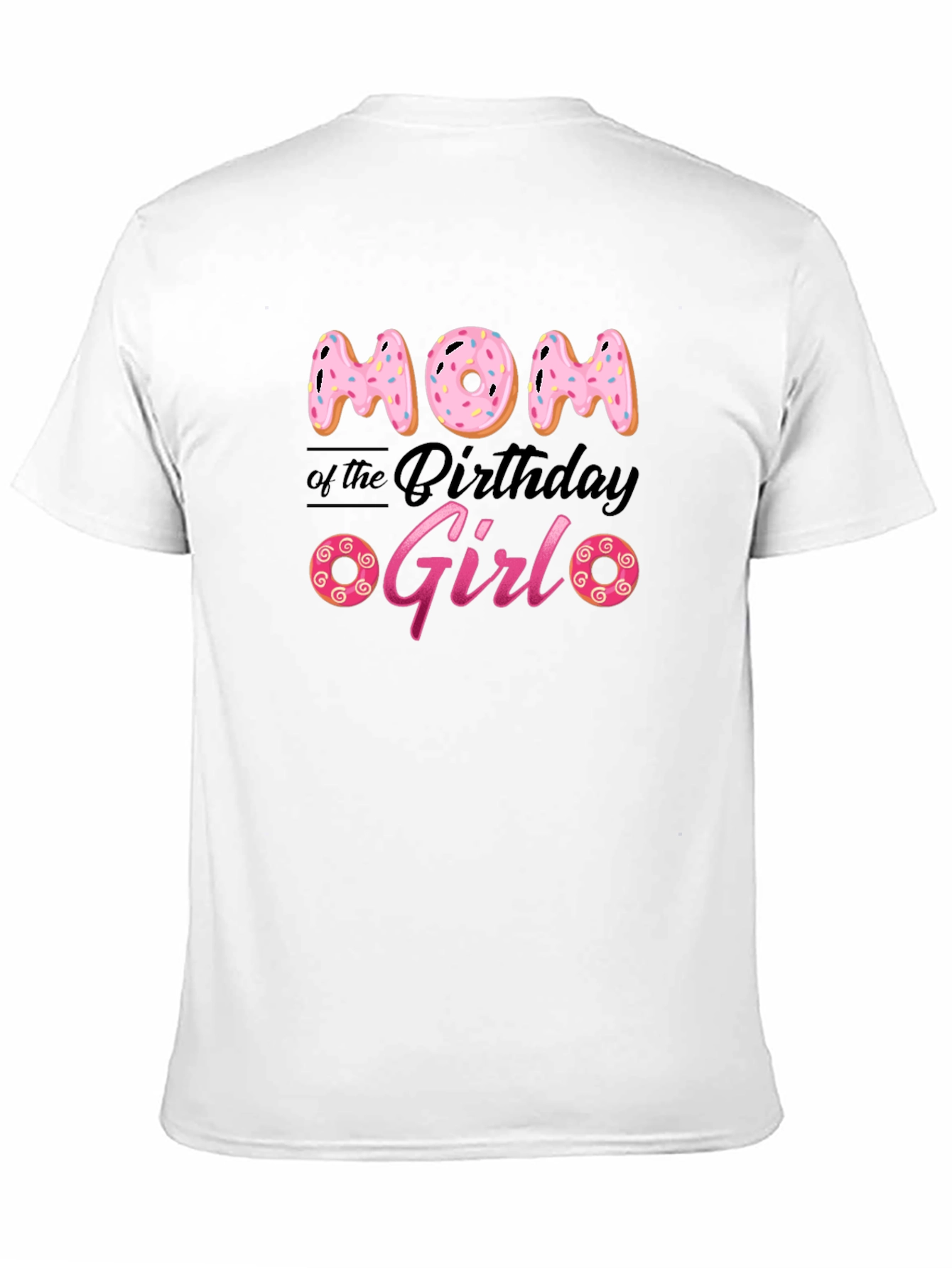 Mom of the Birthday Girl Donut T-Shirt