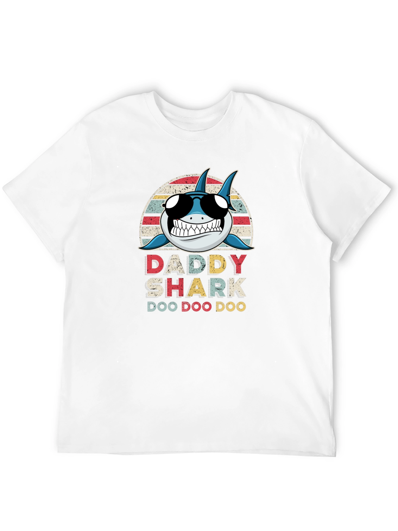 Daddy Shark Graphic Tee - Black