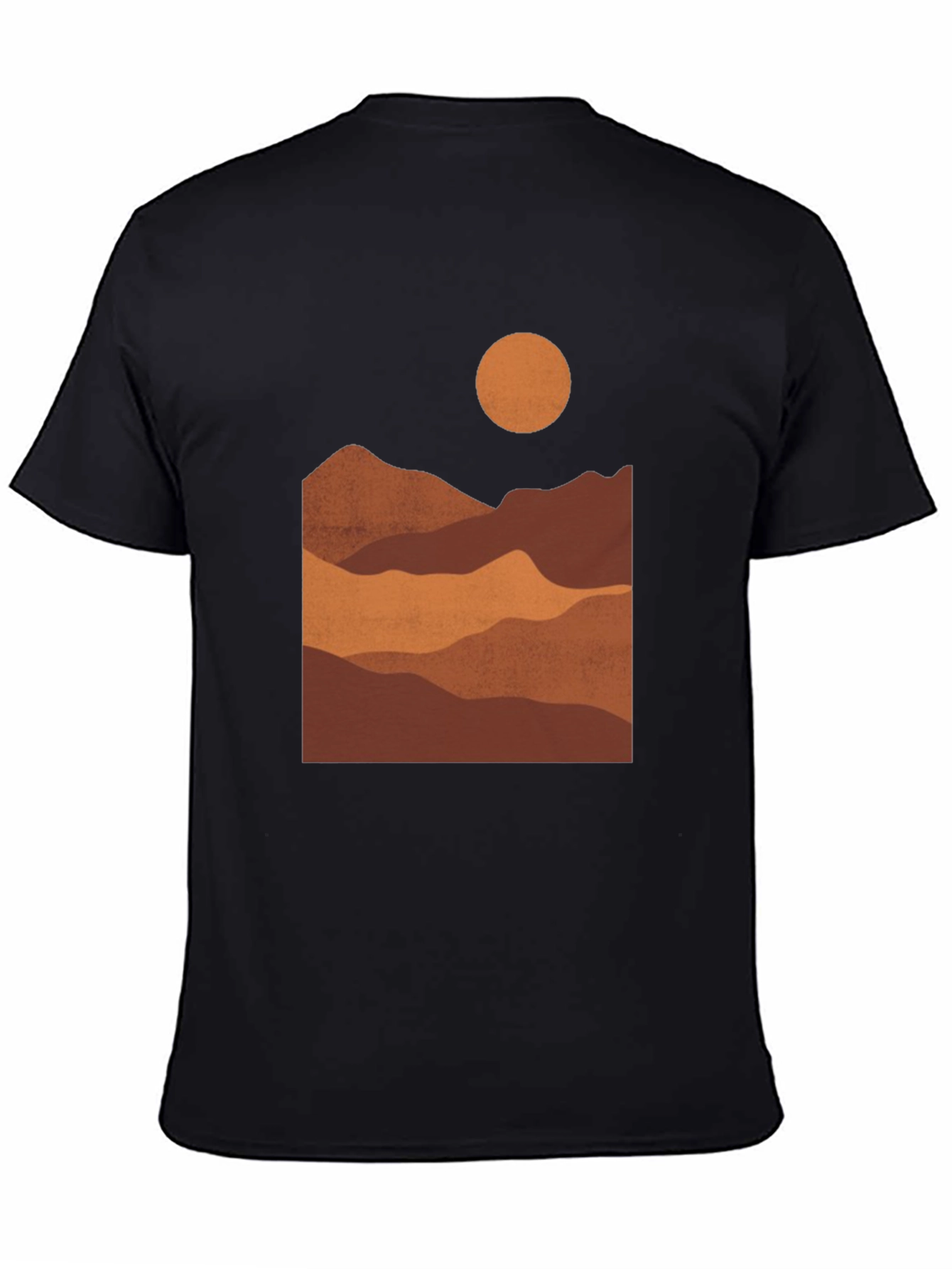 Mountains Graphic Print Tee - Earth Tones