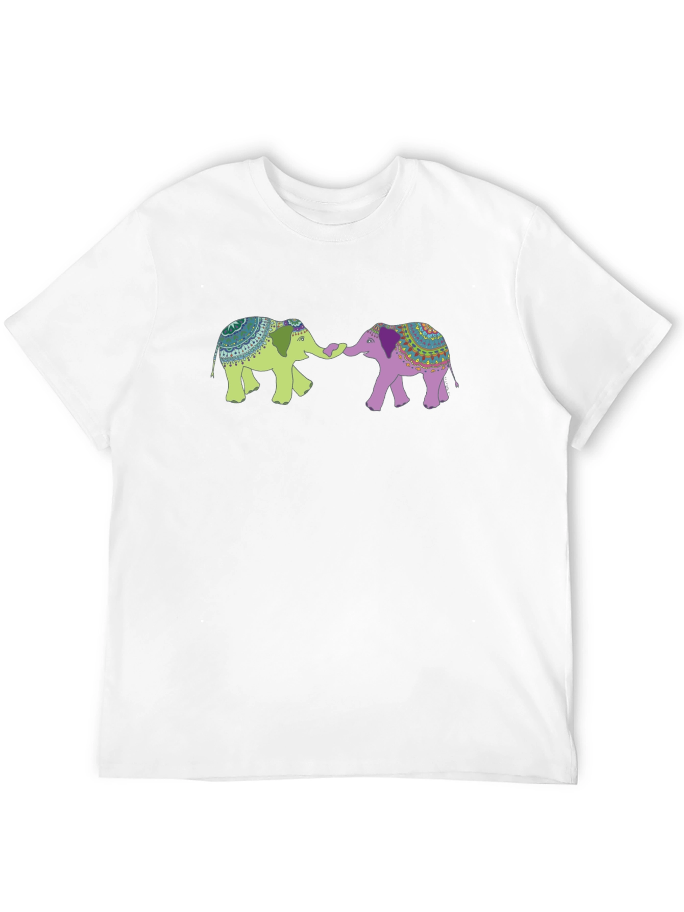 Elephant Graphic Tee - Black Cotton Blend