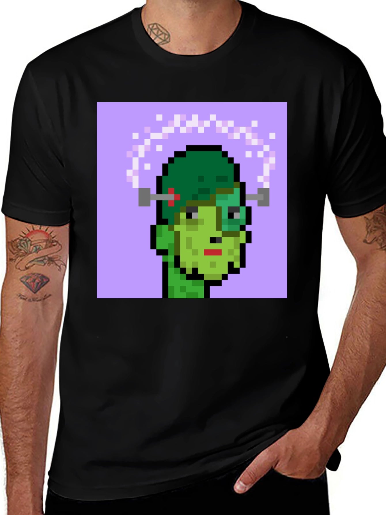 Pixelated Frankenstein Graphic Tee