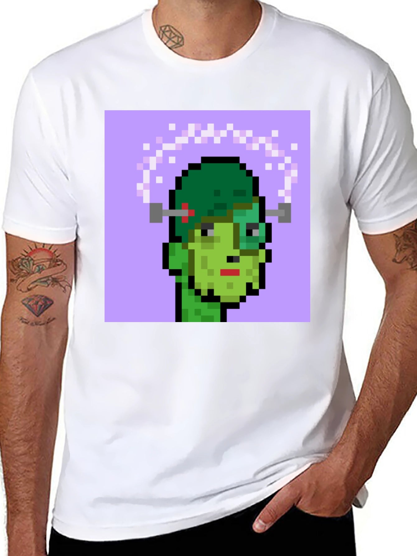 Pixelated Frankenstein Graphic Tee