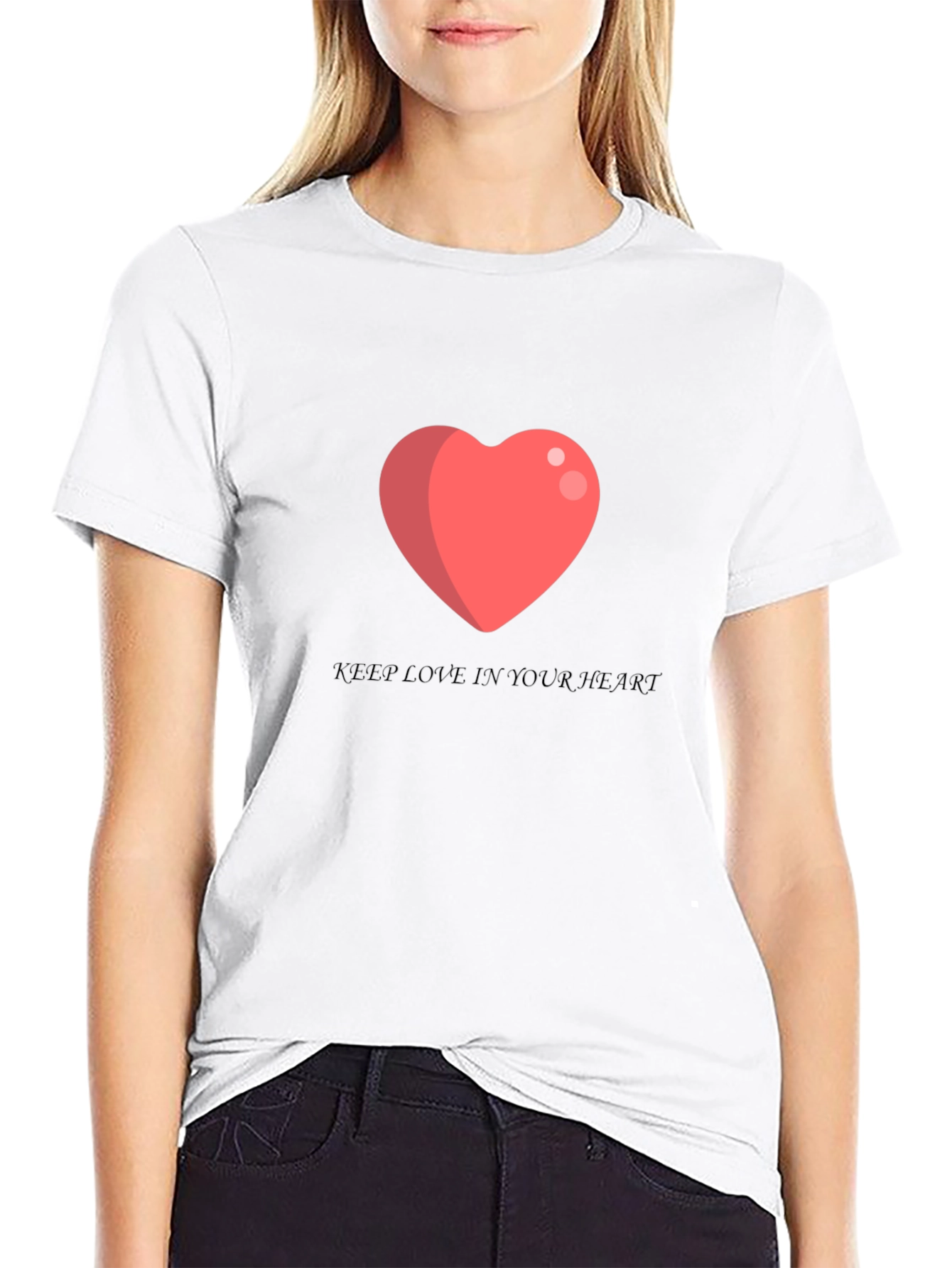 Love Heart T-Shirt - Keep Love in Your Heart