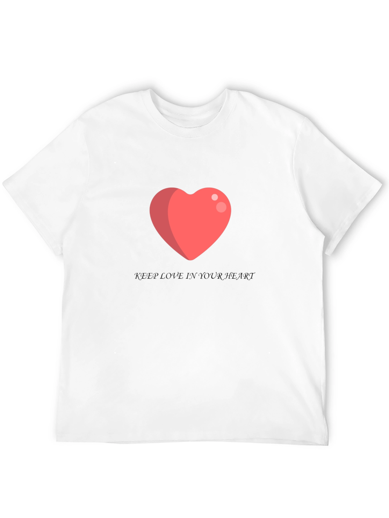 Love Heart T-Shirt - Keep Love in Your Heart