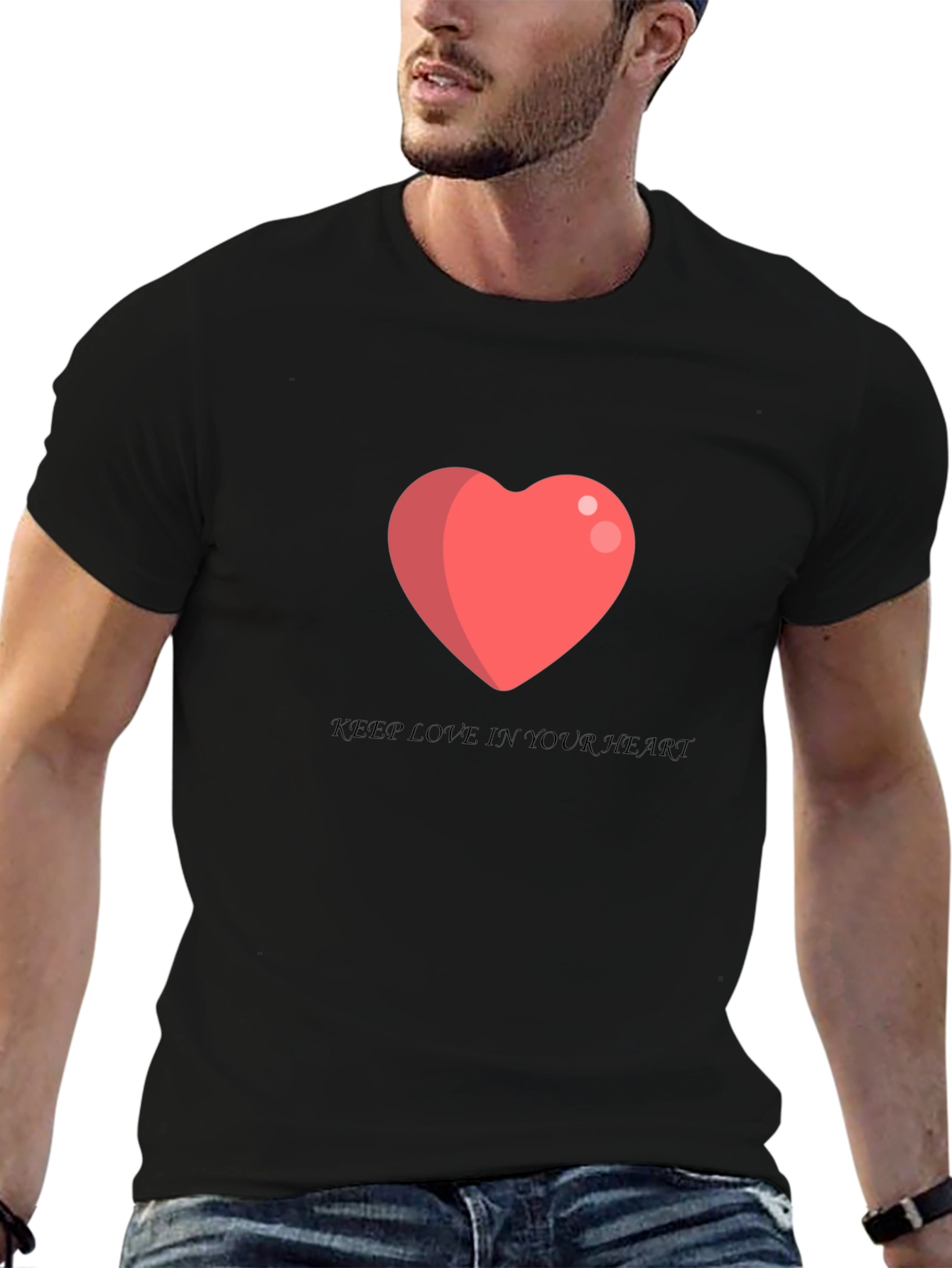 Love Heart T-Shirt - Keep Love in Your Heart