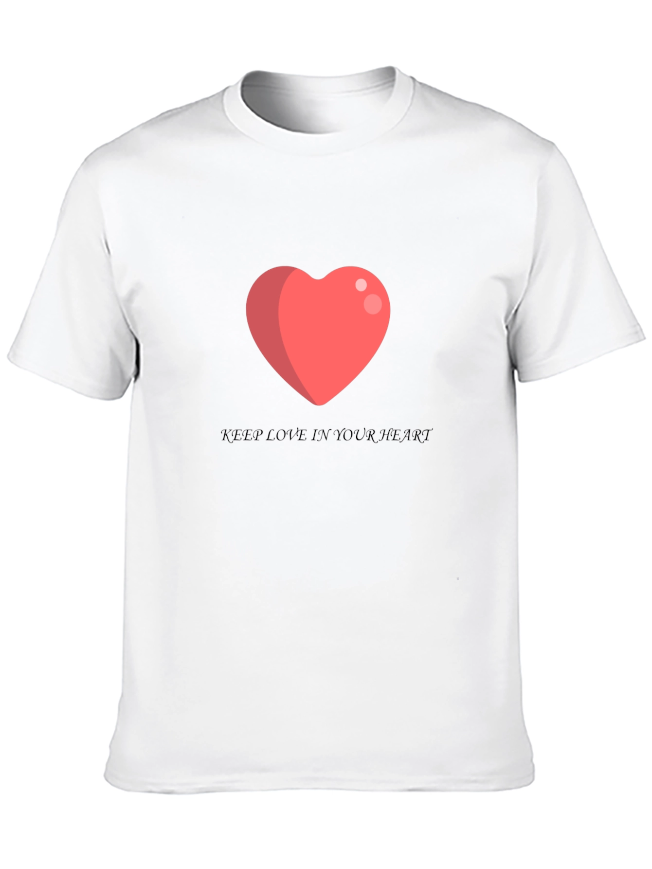 Love Heart T-Shirt - Keep Love in Your Heart