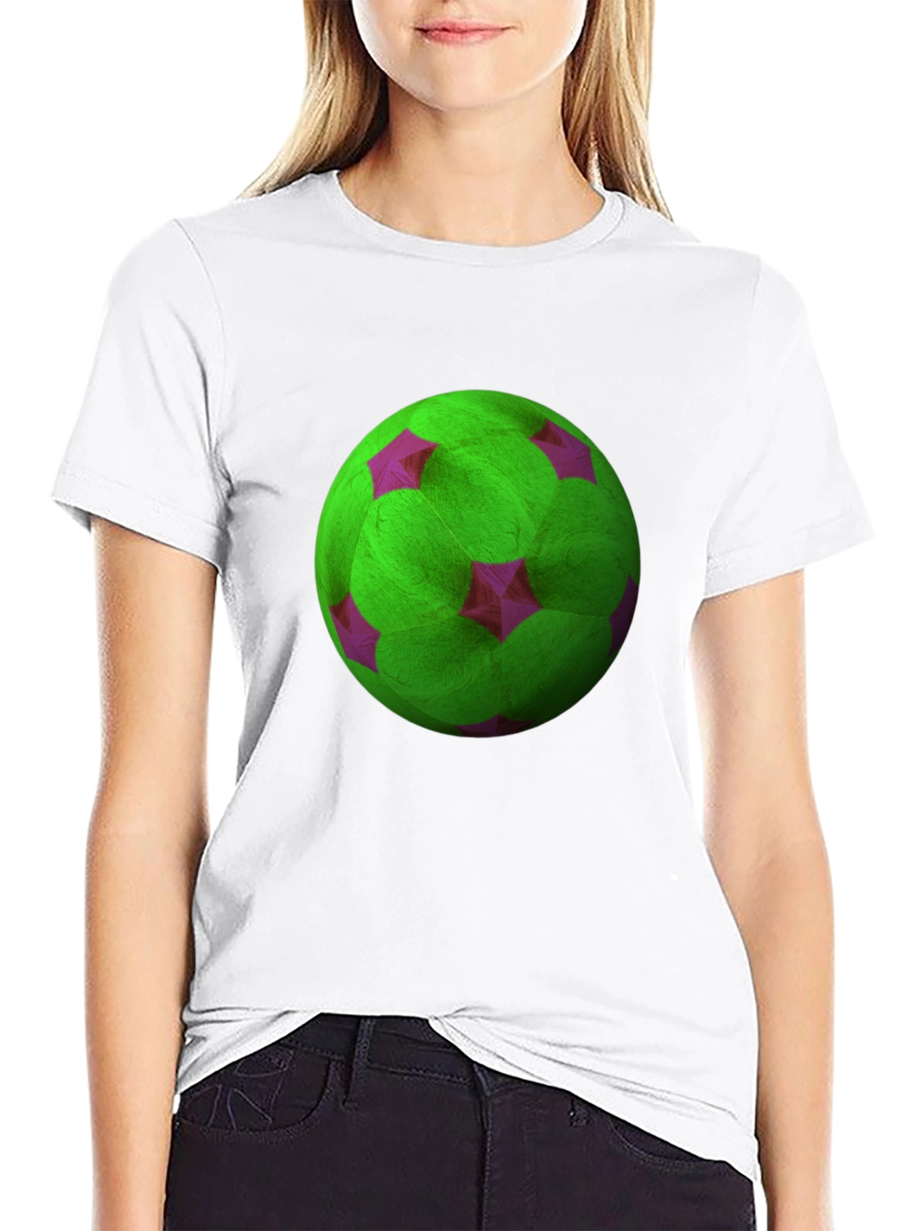 Abstract Soccer Ball Graphic Tee