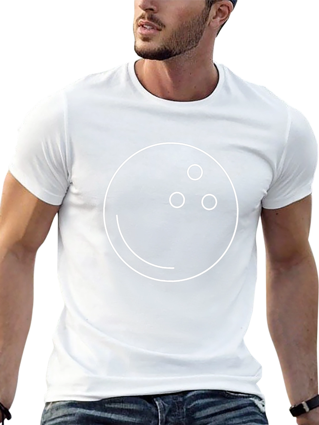Bowling Ball Graphic Tee - Black Cotton T-Shirt