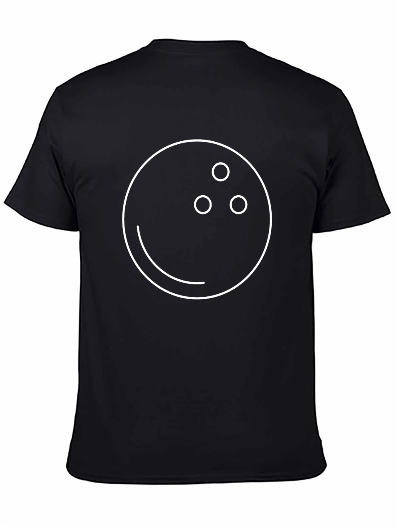 Bowling Ball Graphic Tee - Black Cotton T-Shirt