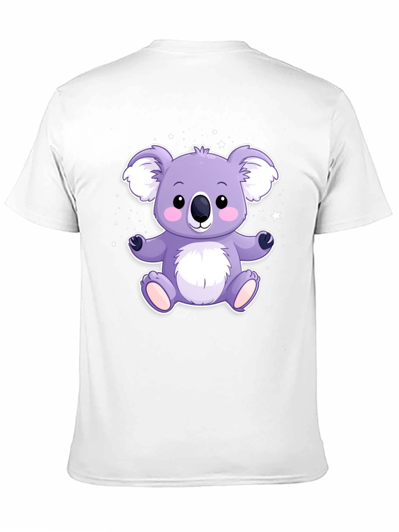 Cute Koala Bear Graphic Tee - Black