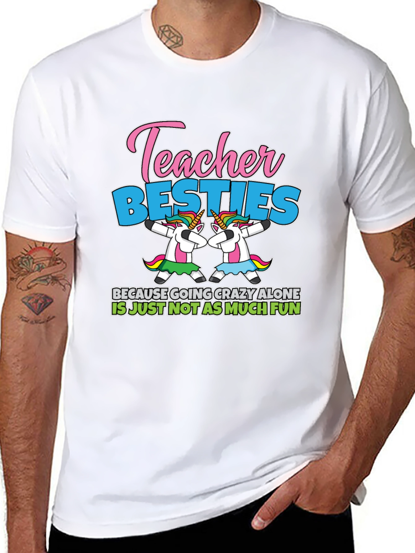 Teacher Besties Unicorn T-Shirt