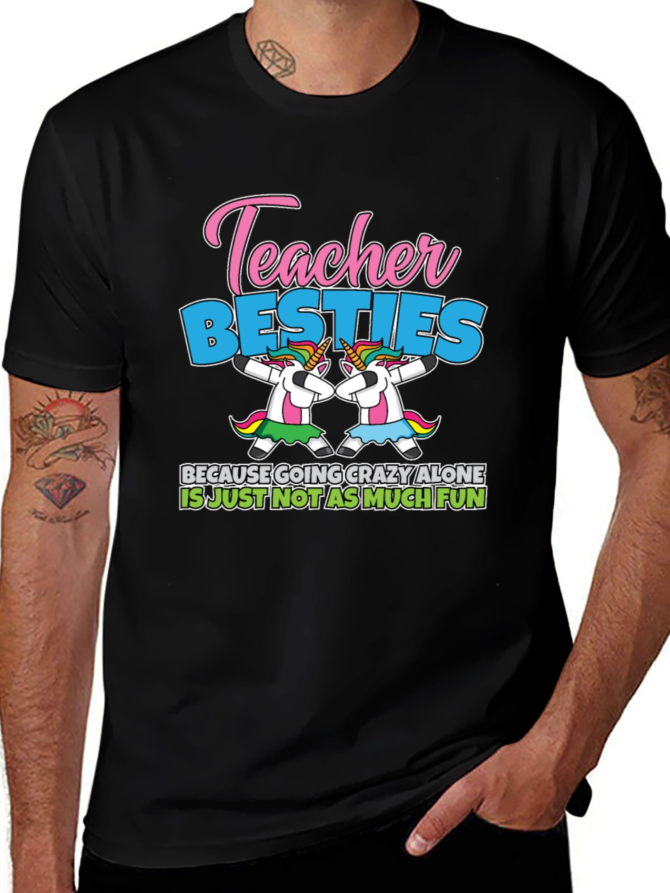 Teacher Besties Unicorn T-Shirt