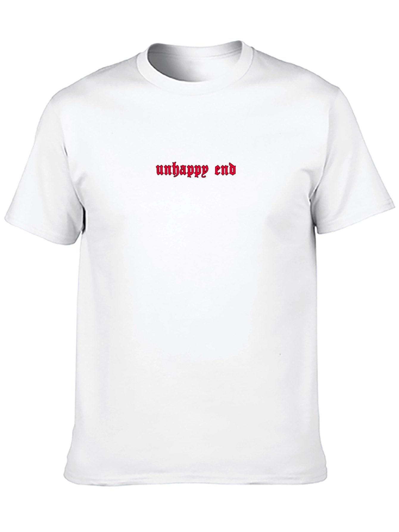 Unhappy End Graphic Tee - Black Cotton T-Shirt