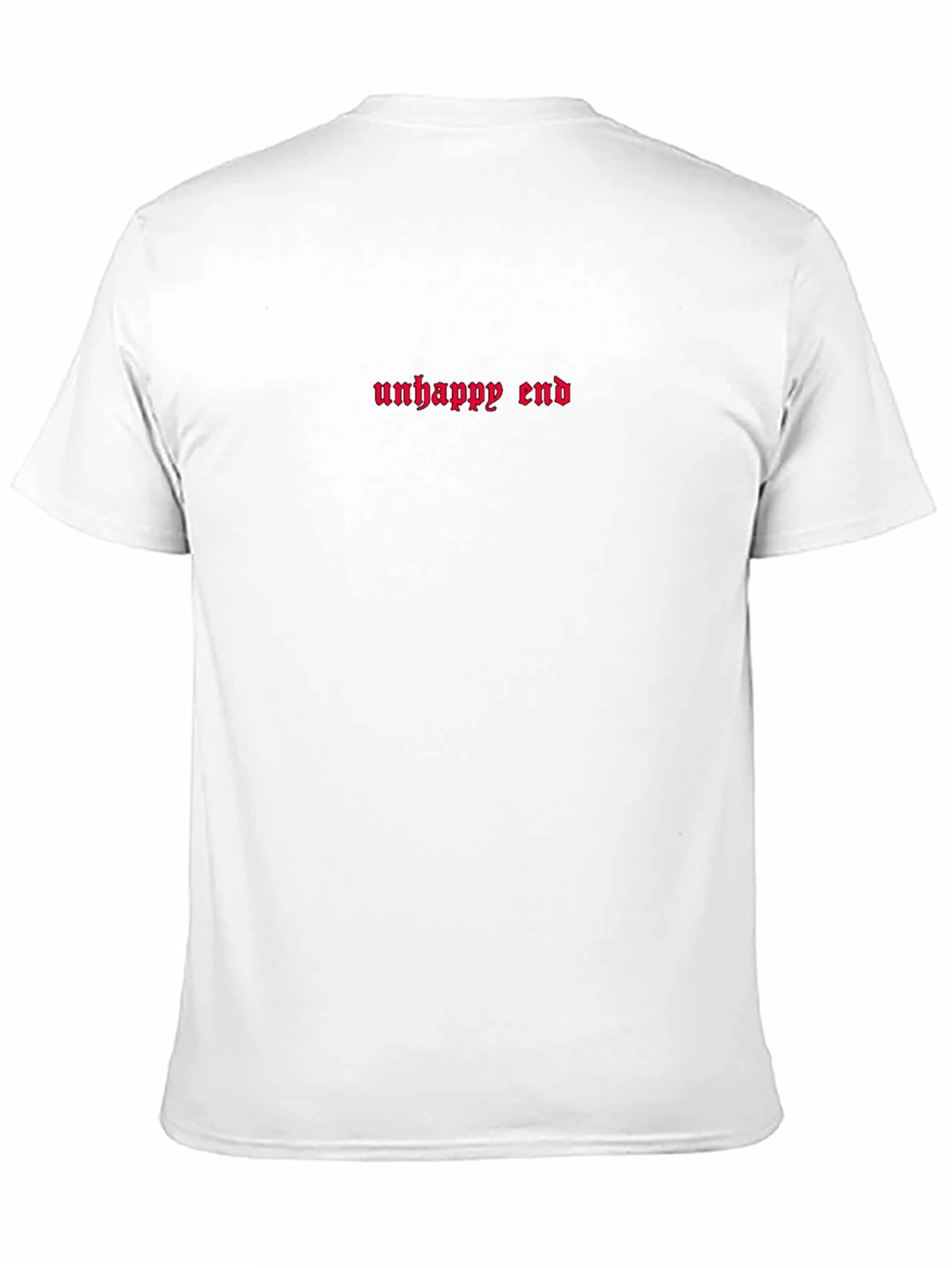 Unhappy End Graphic Tee - Black Cotton T-Shirt