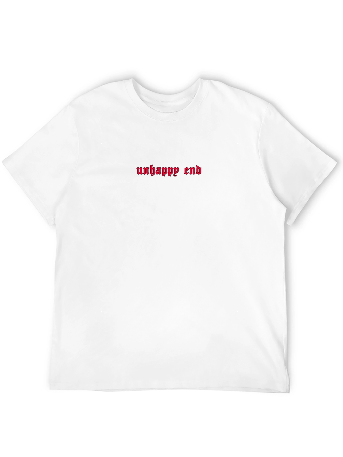 Unhappy End Graphic Tee - Black Cotton T-Shirt
