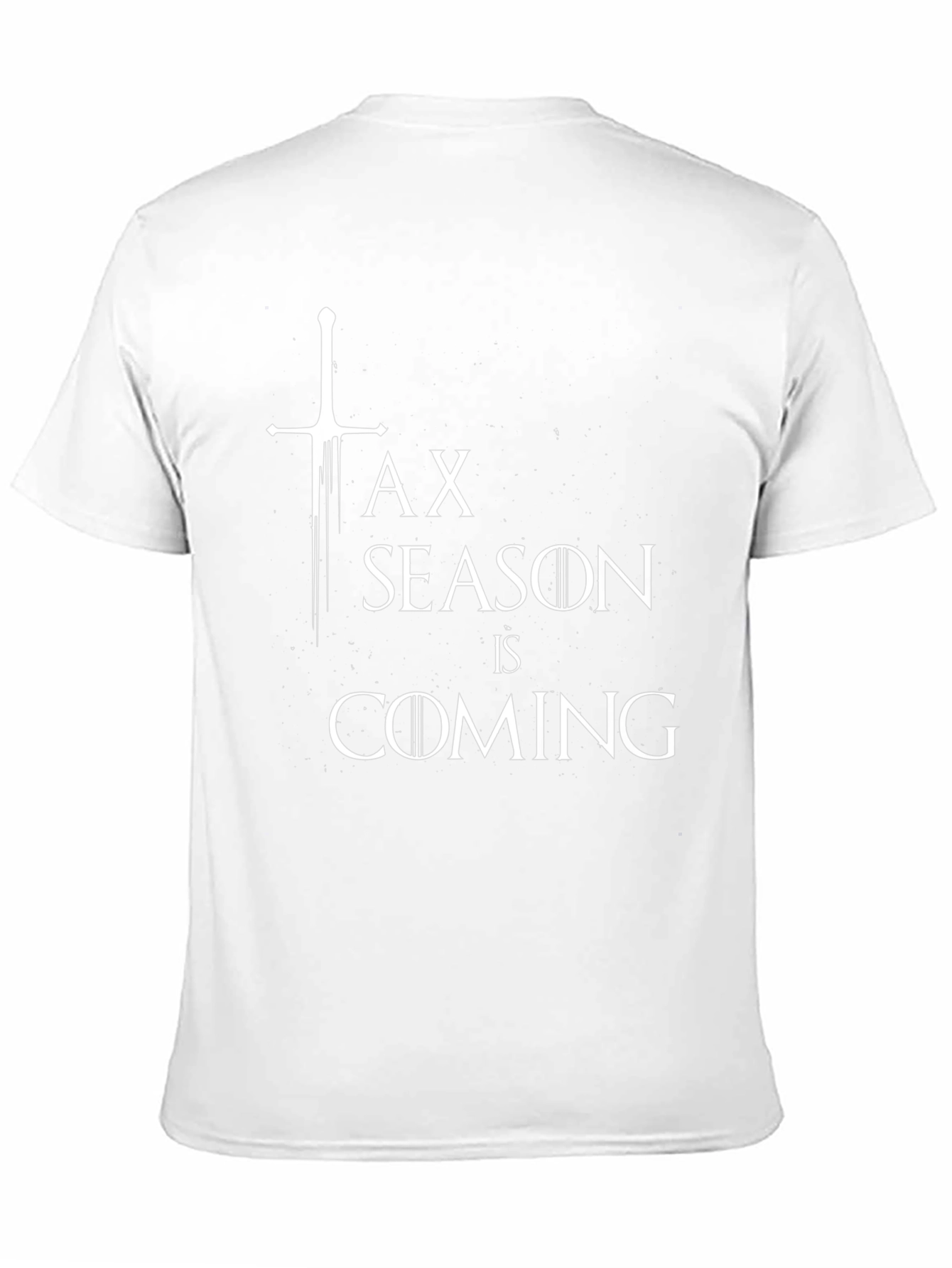 Tax Season is Coming Mens Black T-Shirt