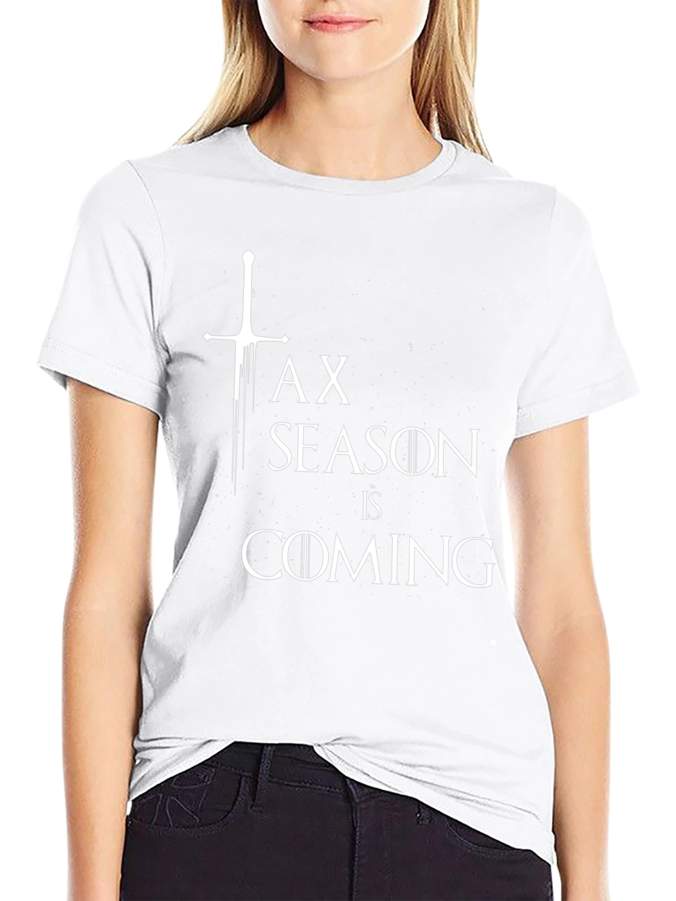 Tax Season is Coming Mens Black T-Shirt