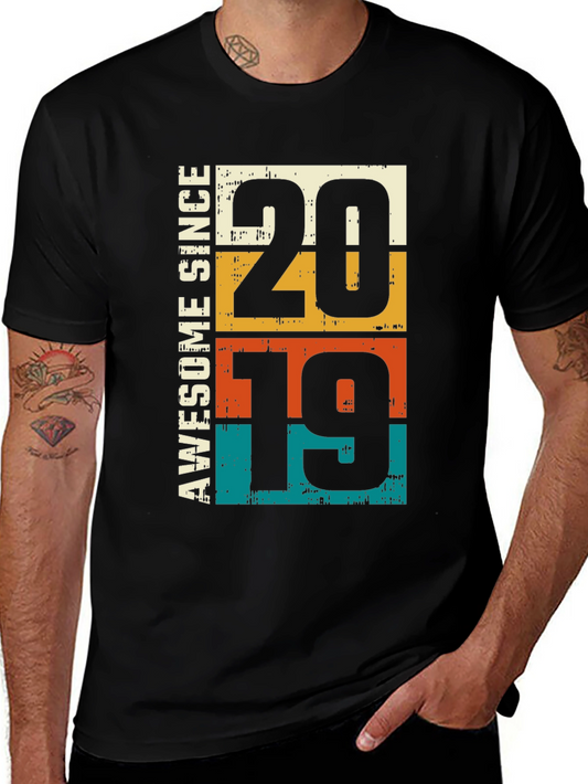 Awesome Since 2019 Graphic Tee - Birthday Gift