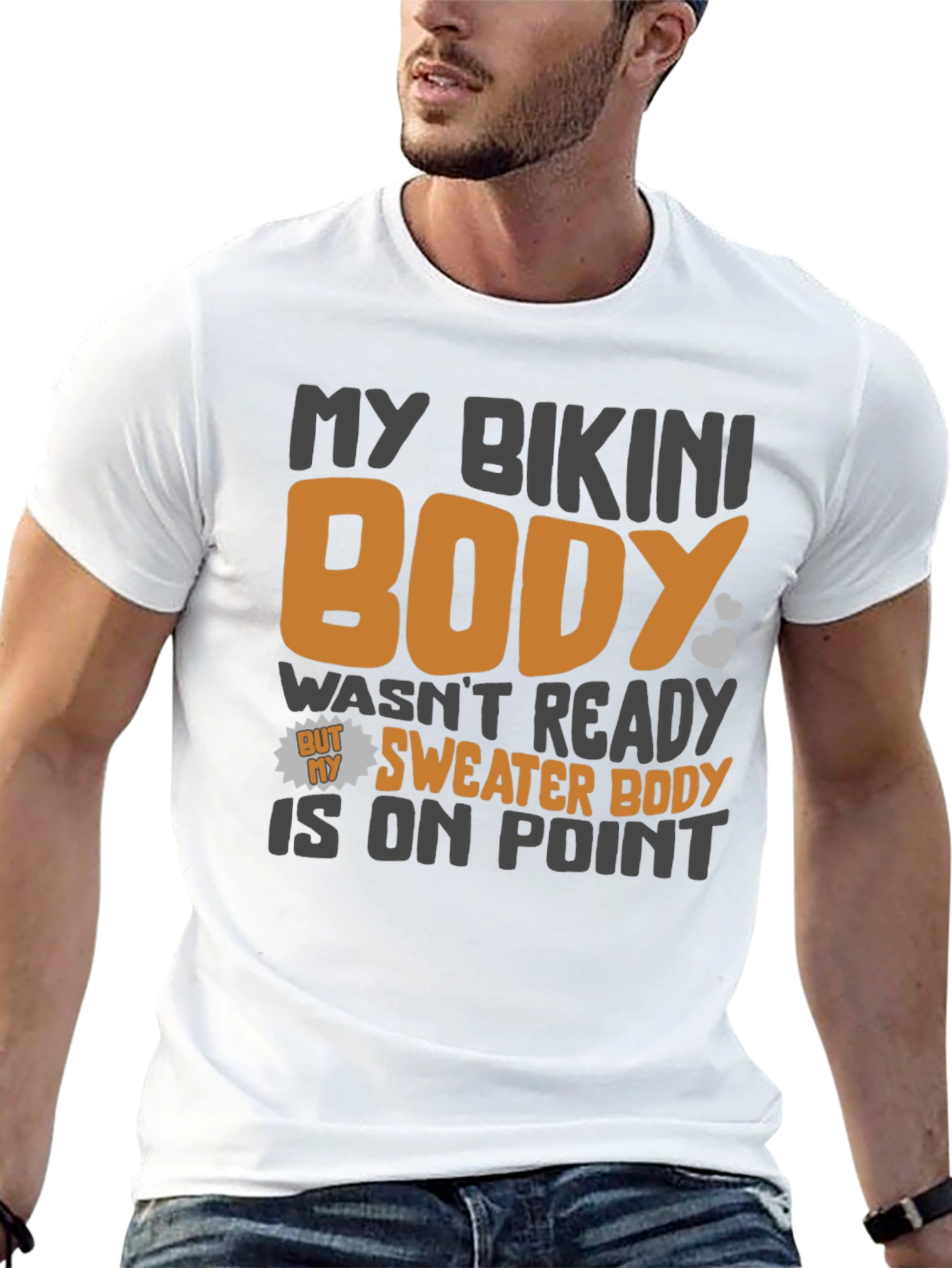 Funny Sweater Body Graphic T-Shirt