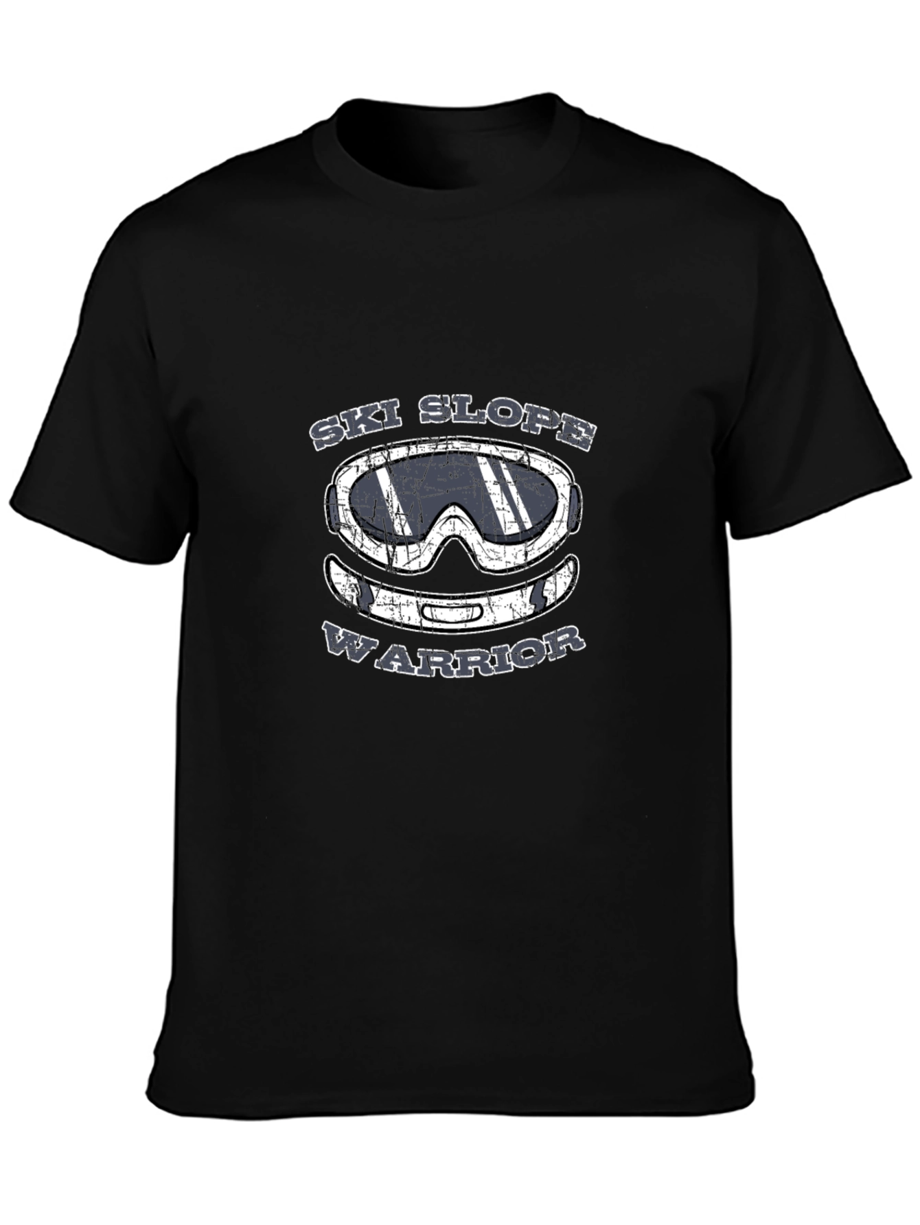 Ski Slope Warrior T-Shirt - Black Graphic Tee