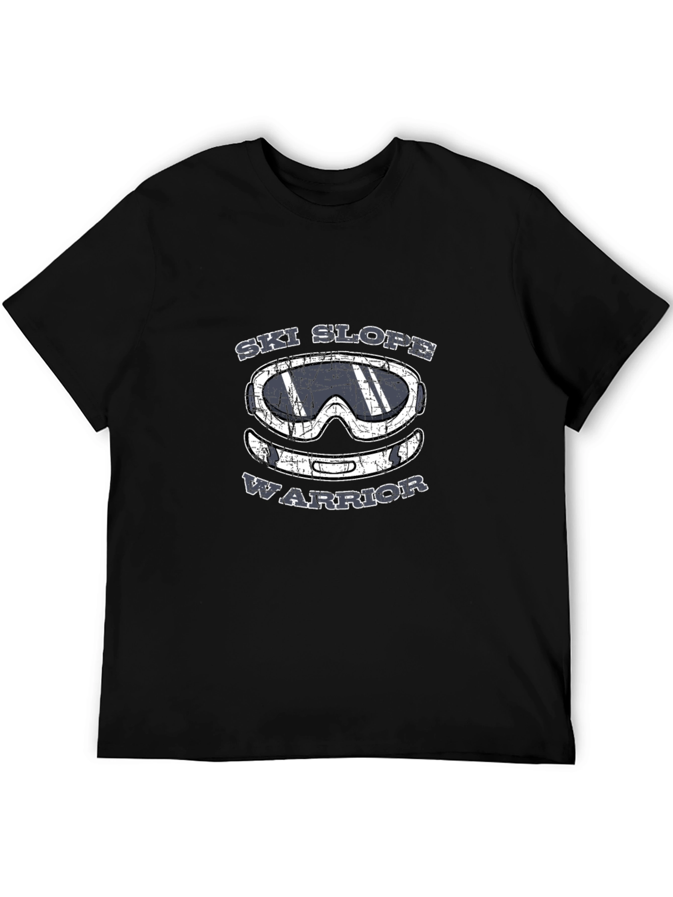 Ski Slope Warrior T-Shirt - Black Graphic Tee
