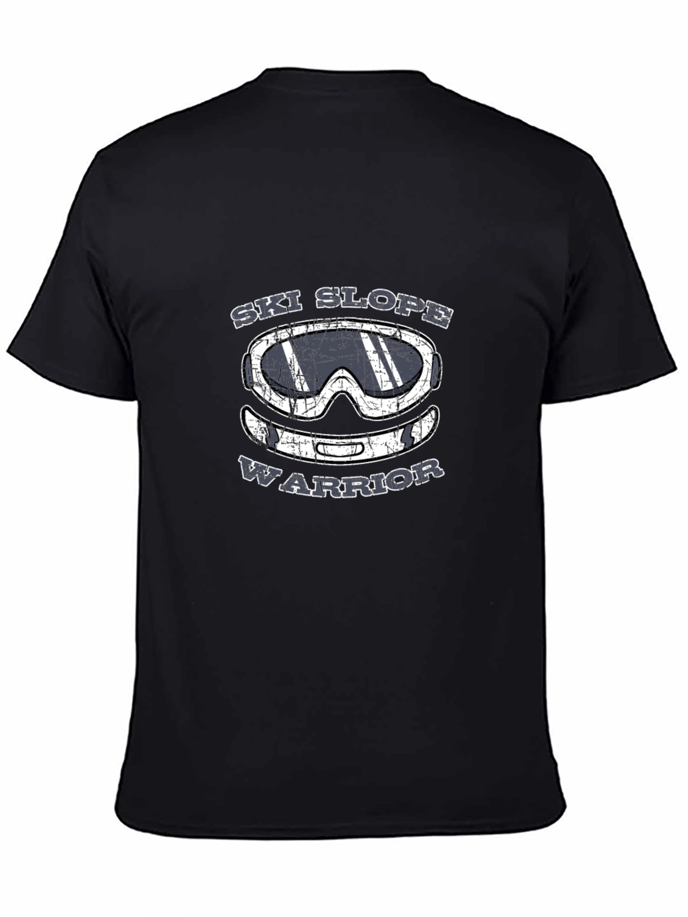 Ski Slope Warrior T-Shirt - Black Graphic Tee