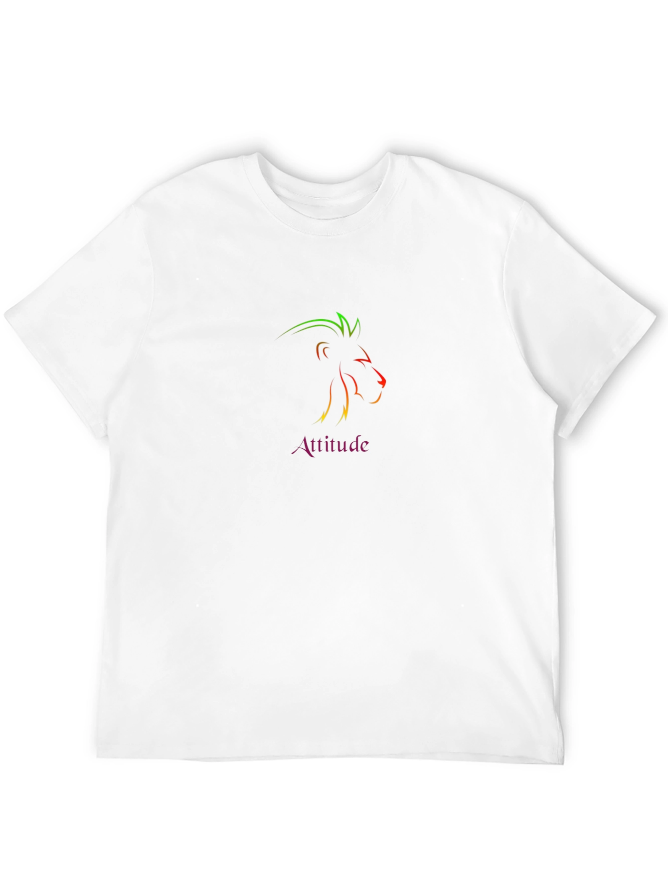 Attitude Lion Graphic Tee - Black