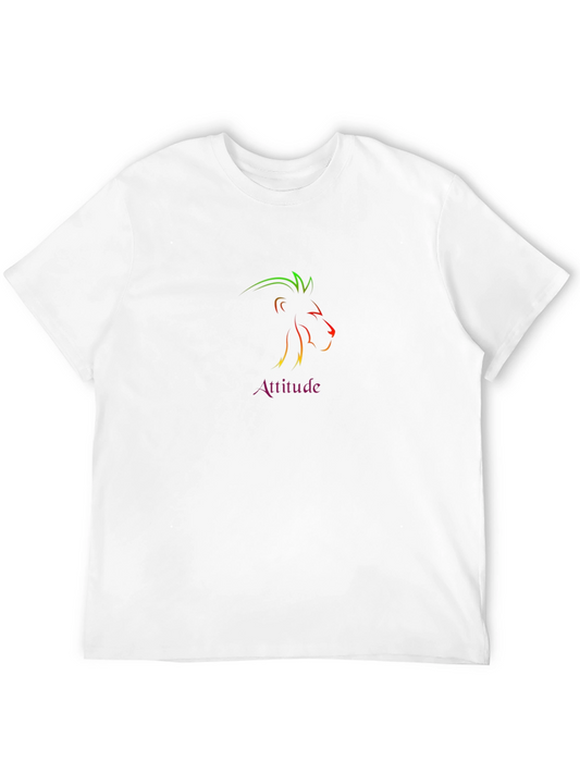 Attitude Lion Graphic Tee - Black