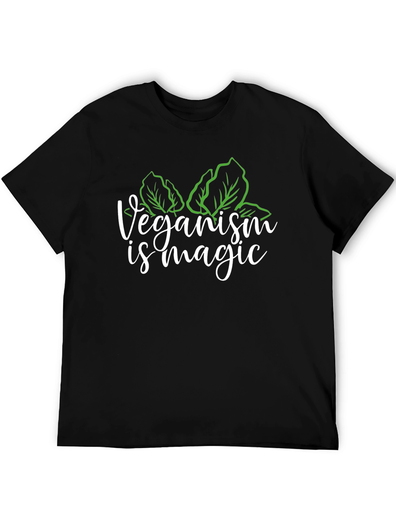 Veganism is Magic T-Shirt - Black Vegan Tee