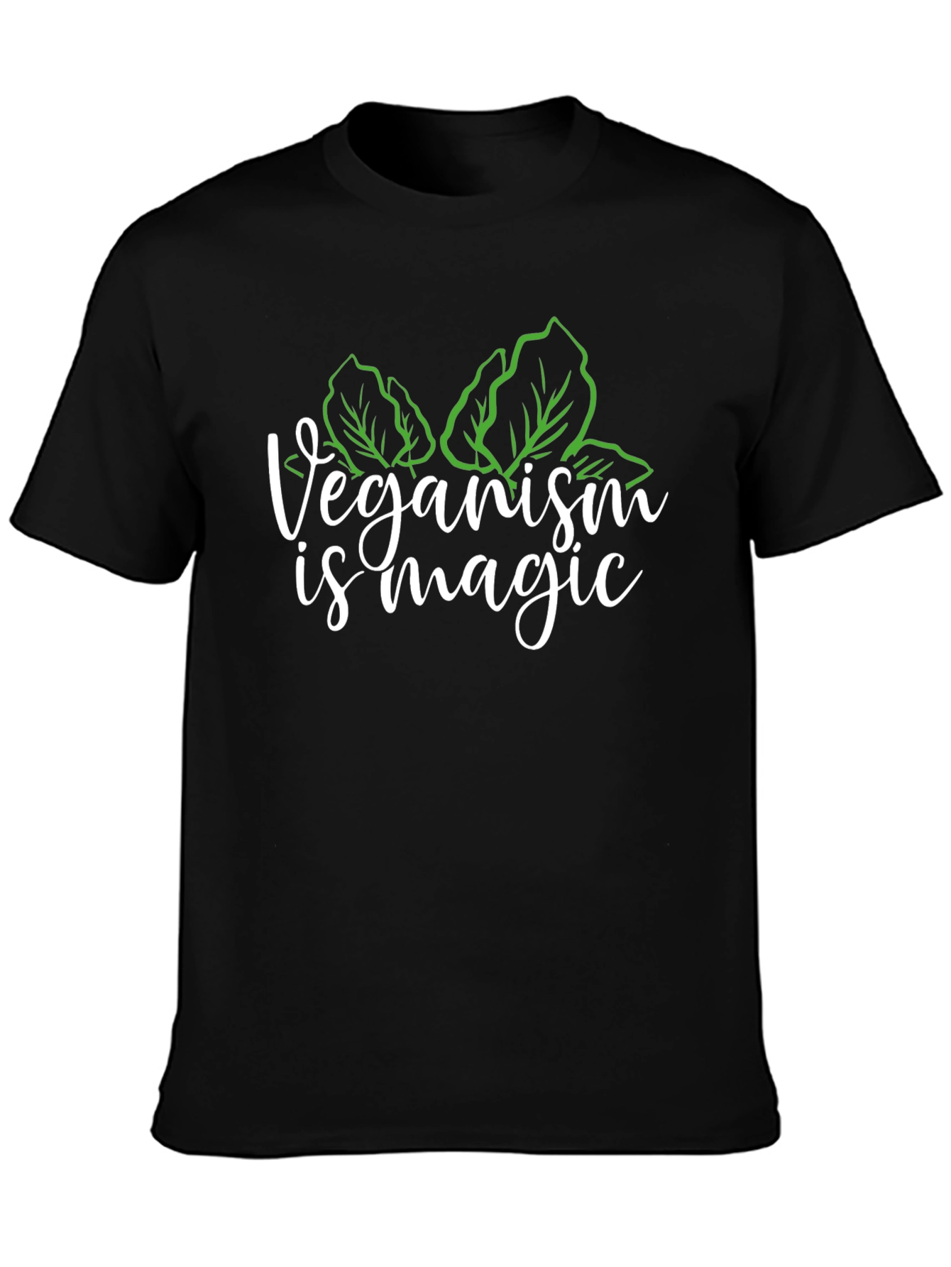Veganism is Magic T-Shirt - Black Vegan Tee