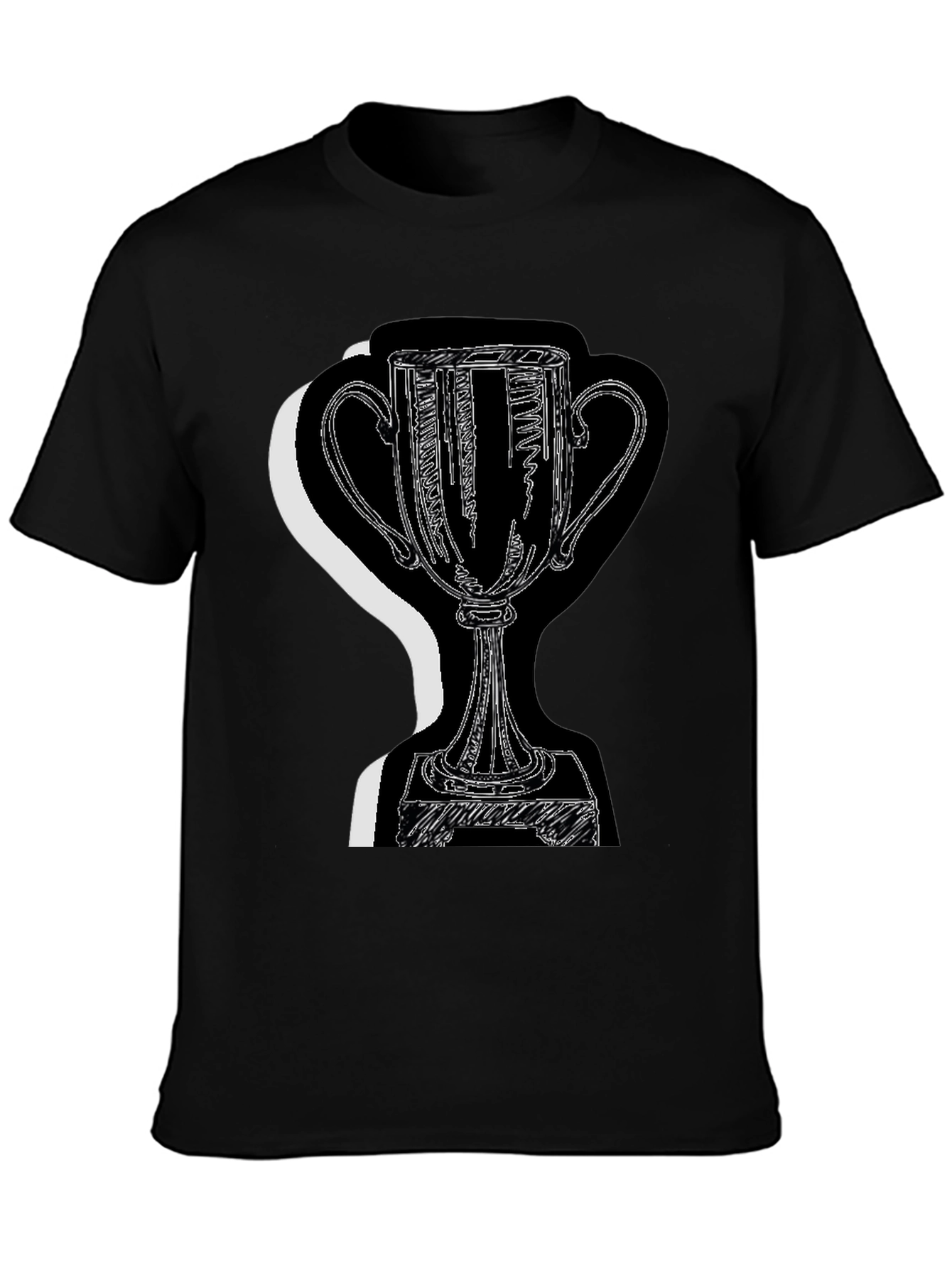 Trophy Graphic Tee - Black Cotton Blend