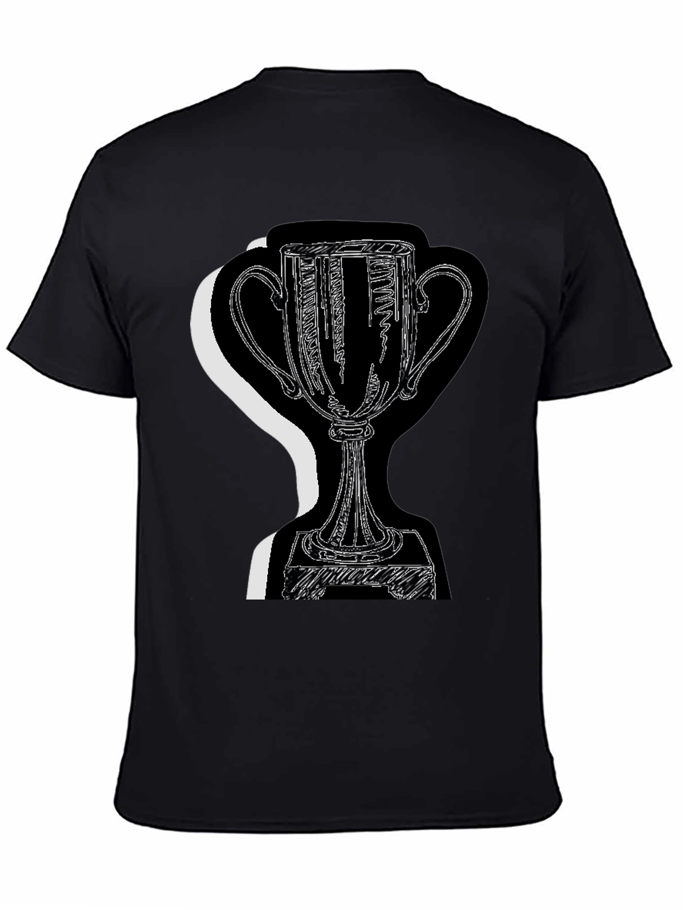 Trophy Graphic Tee - Black Cotton Blend