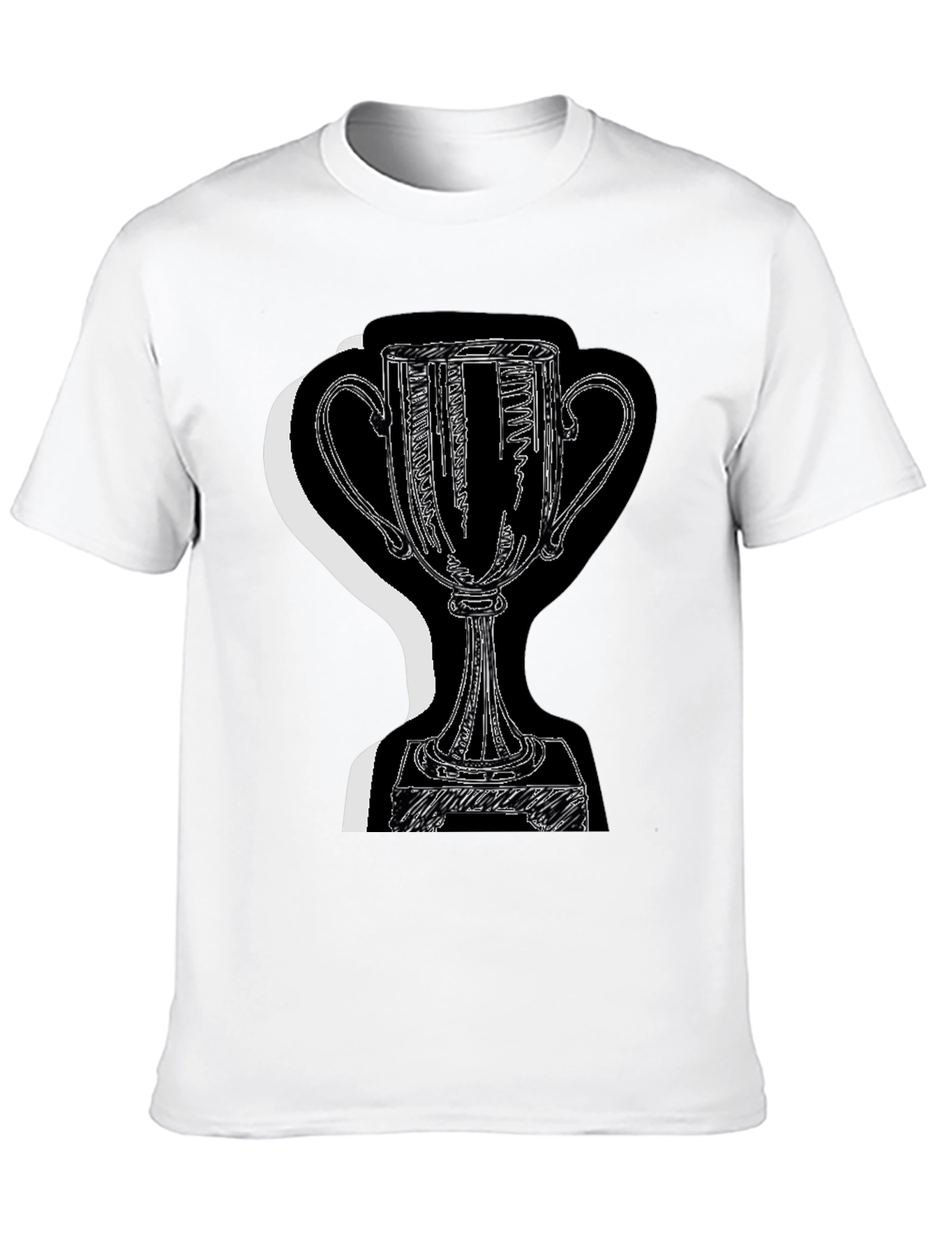 Trophy Graphic Tee - Black Cotton Blend