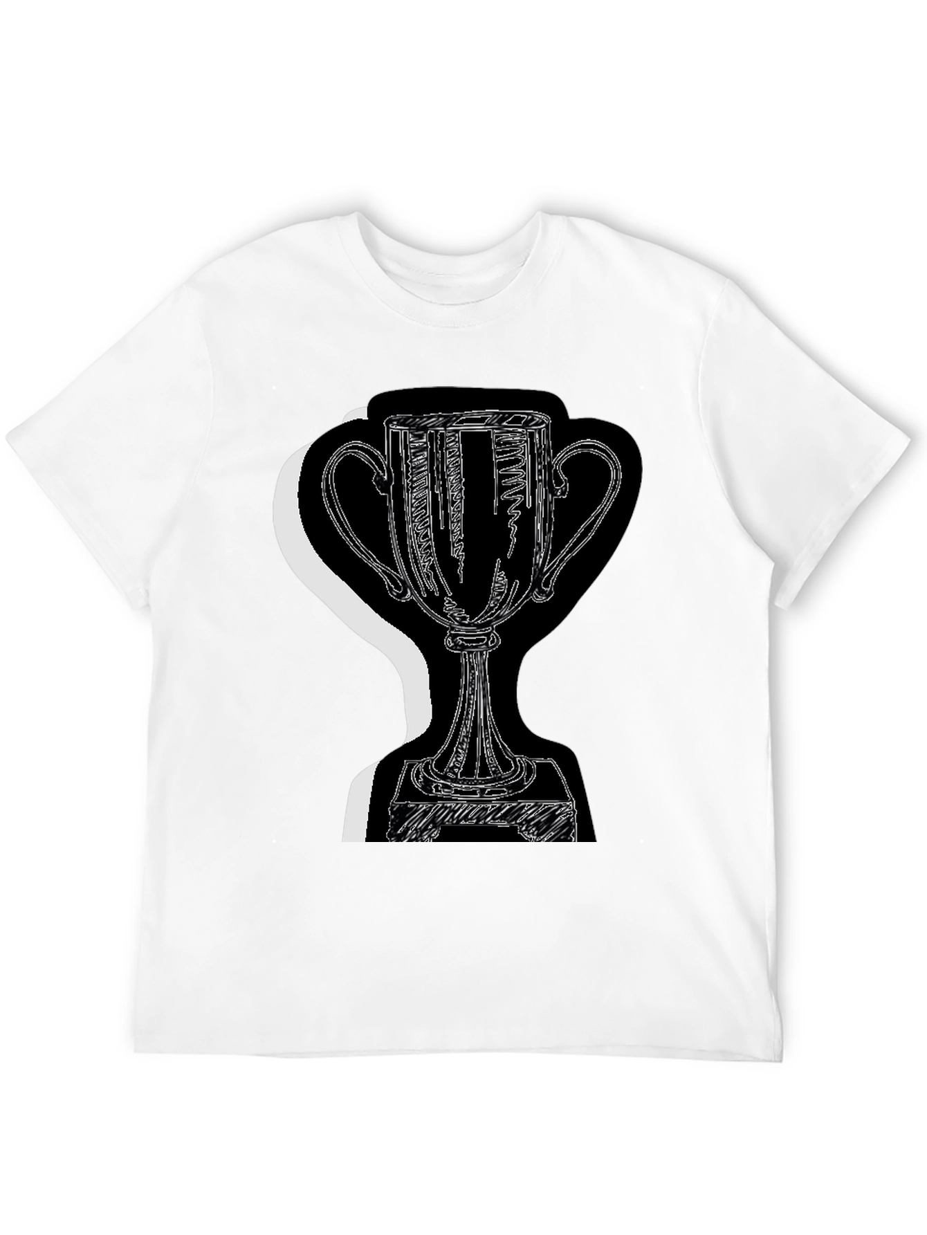 Trophy Graphic Tee - Black Cotton Blend