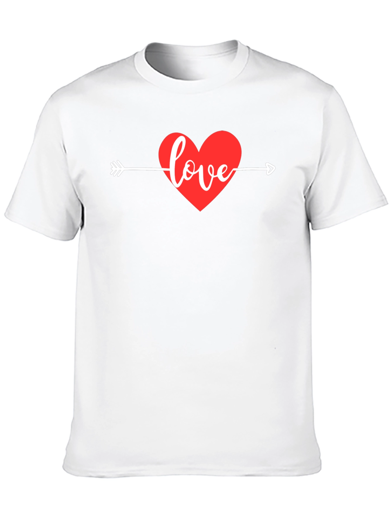 Love Heart Arrow Graphic Tee - Black
