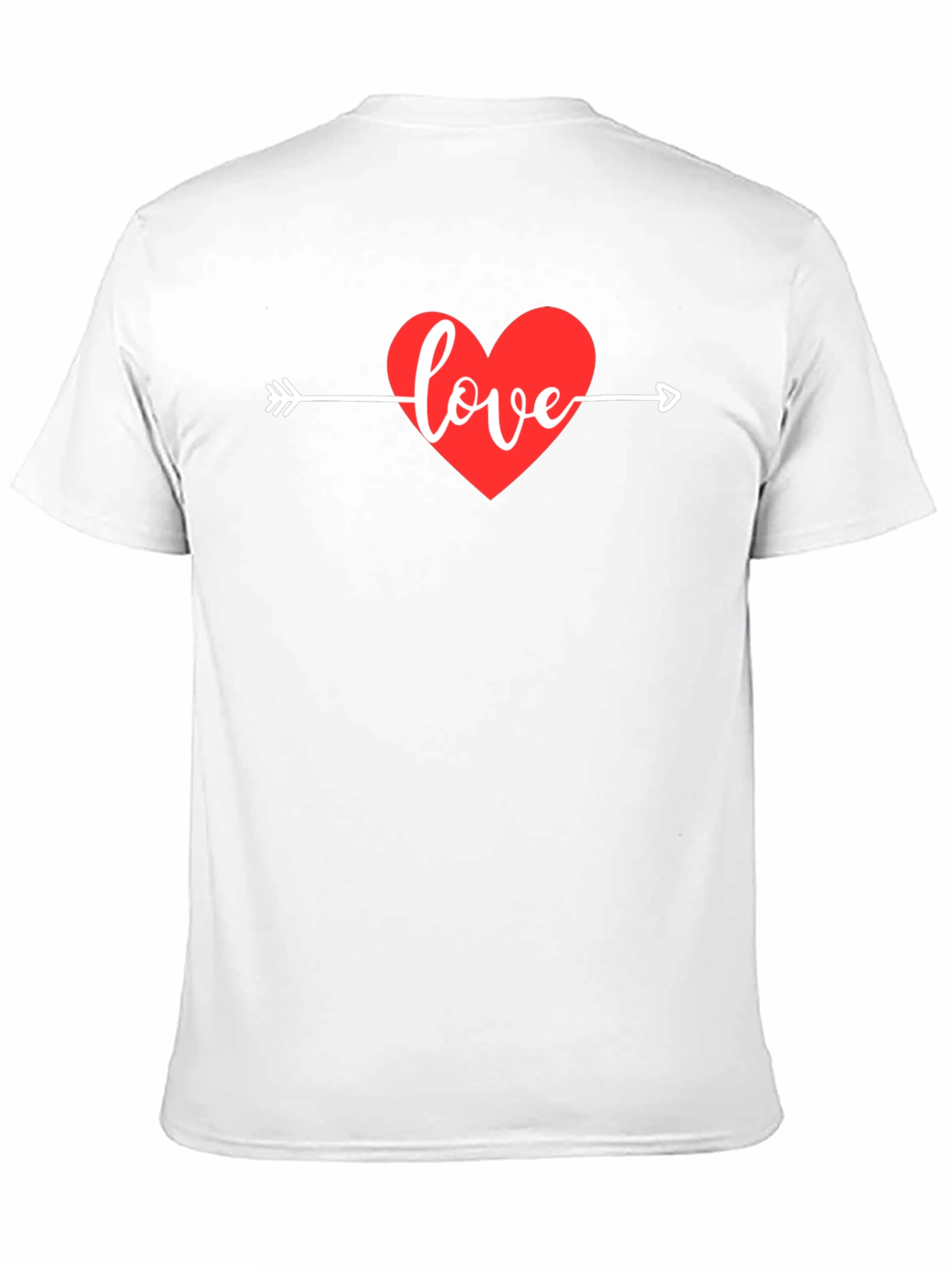 Love Heart Arrow Graphic Tee - Black