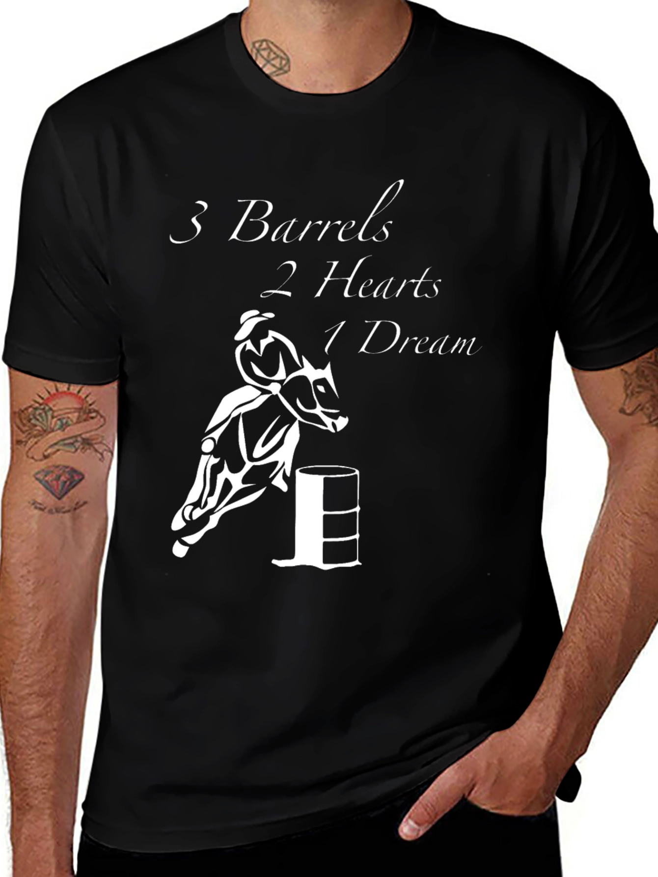 3 Barrels 2 Hearts 1 Dream Graphic Tee