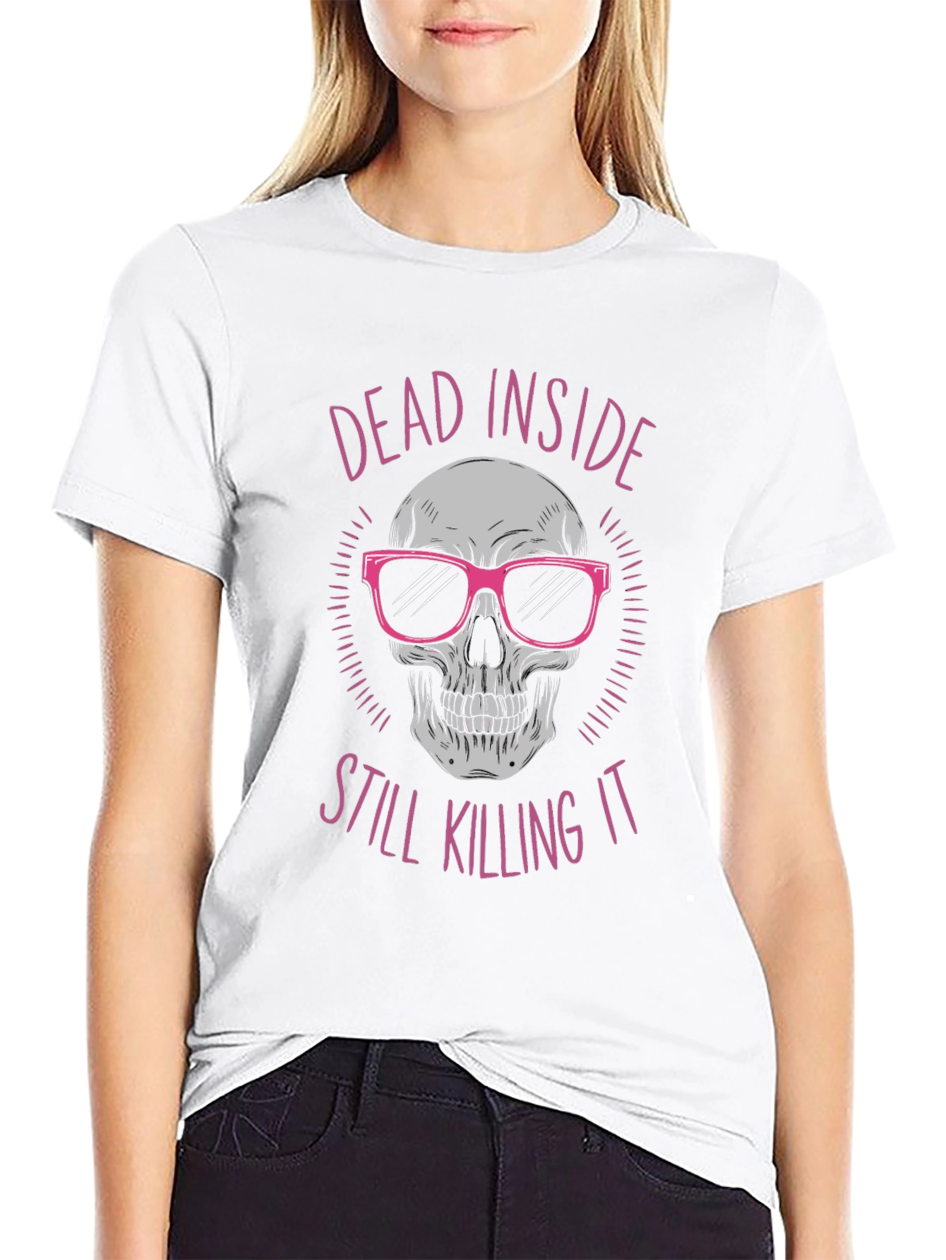 Dead Inside Skull Graphic Tee